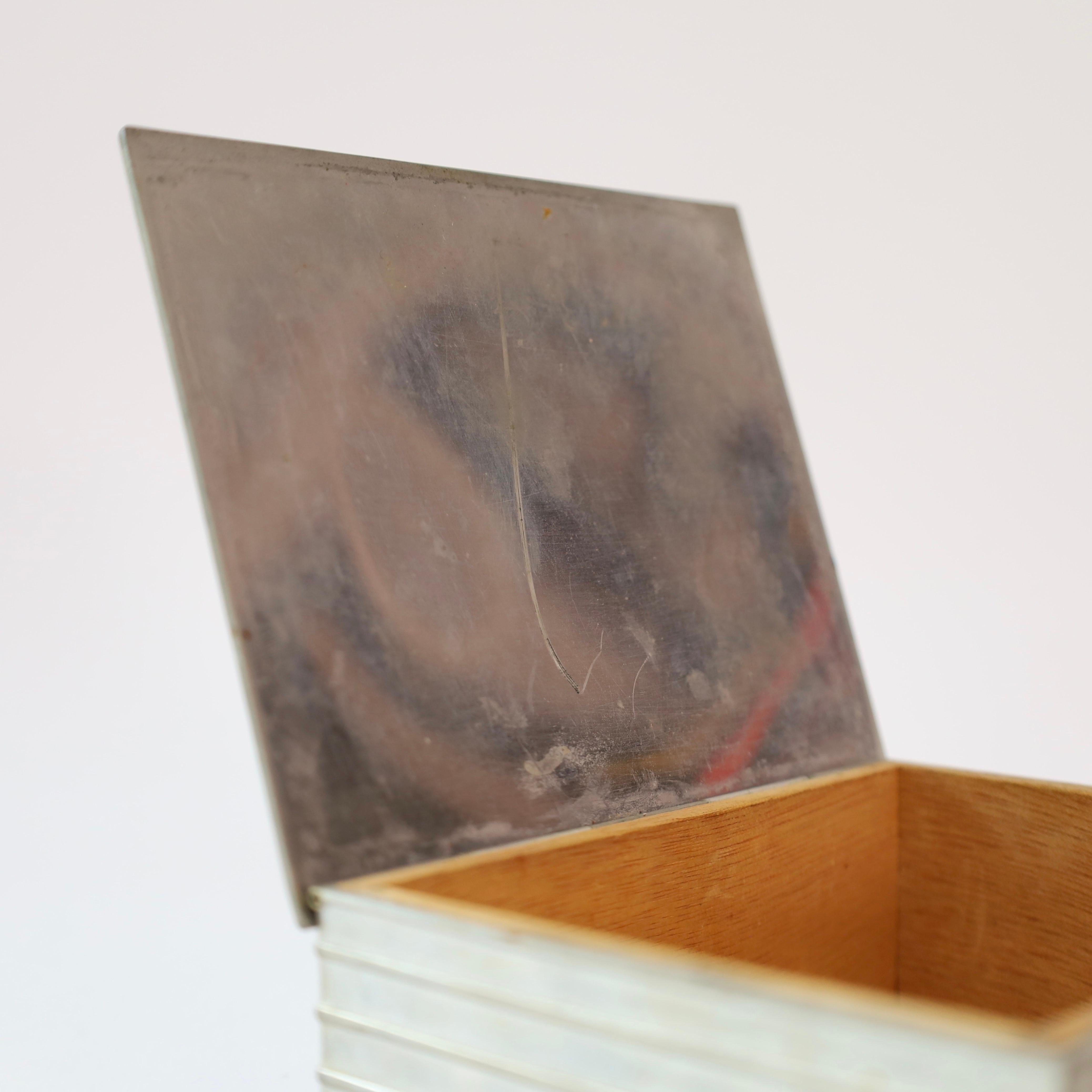 Pewter casket by Ellen Schlanbusch by Just Andersen, 1950s, Denmark 5
