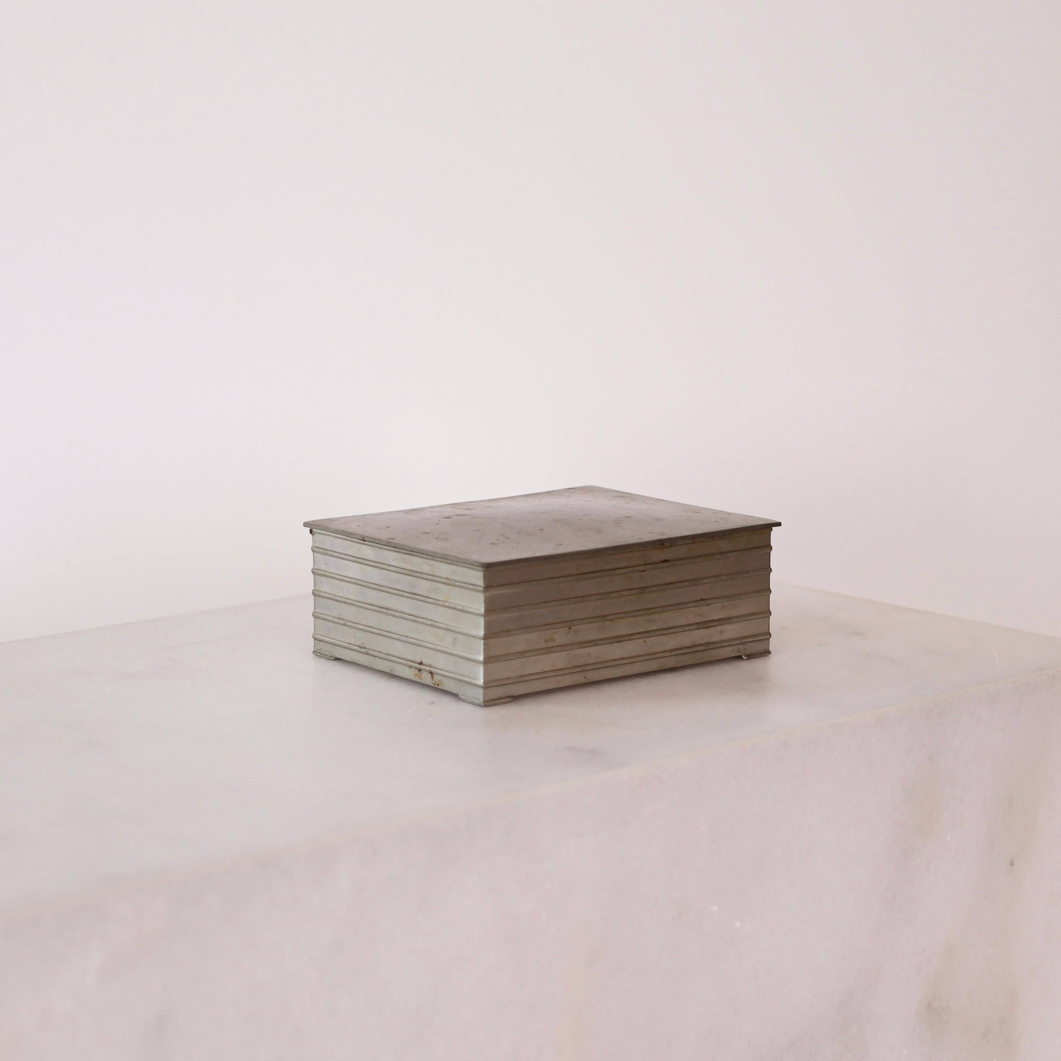 Pewter casket by Ellen Schlanbusch by Just Andersen, 1950s, Denmark 7