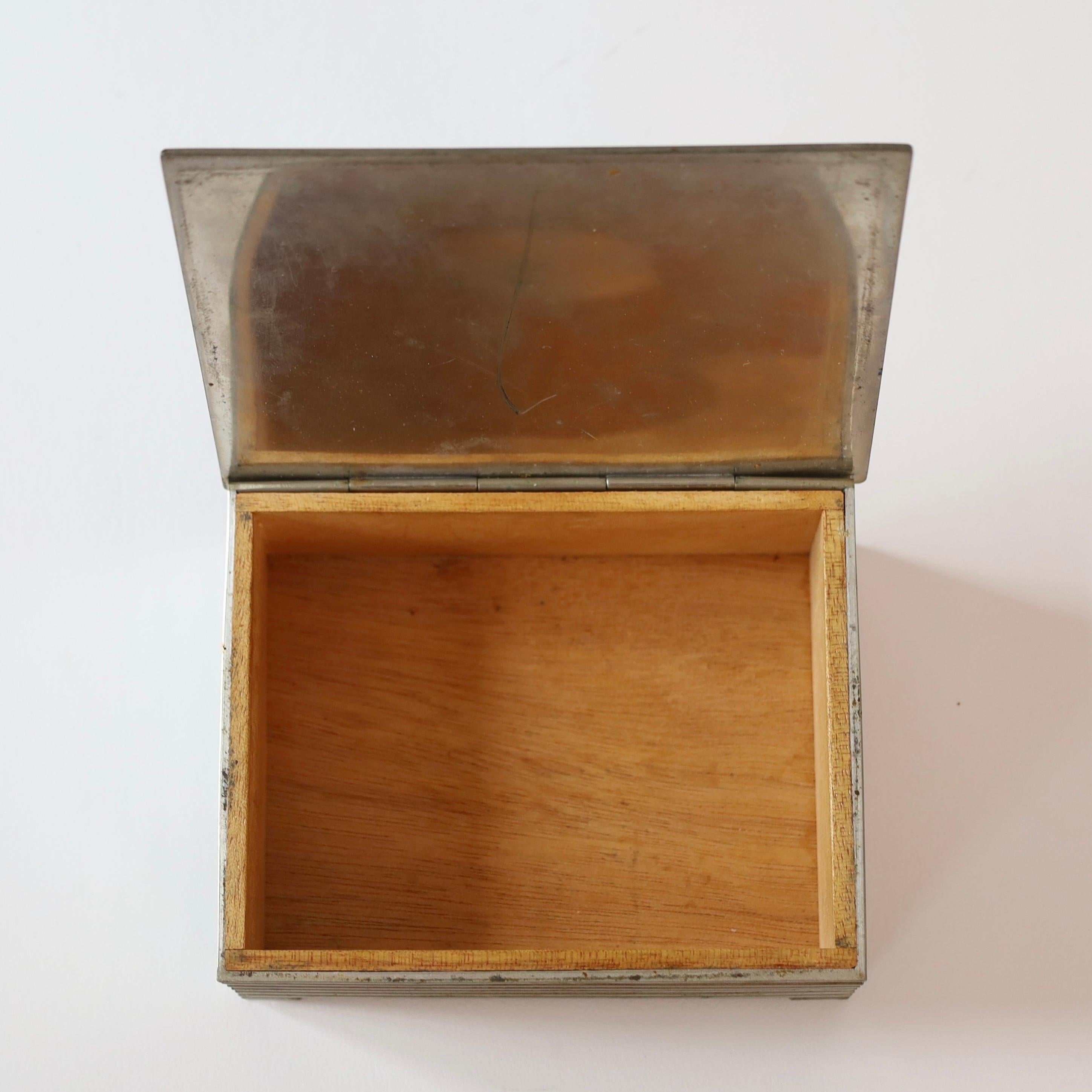 Pewter casket by Ellen Schlanbusch by Just Andersen, 1950s, Denmark 4