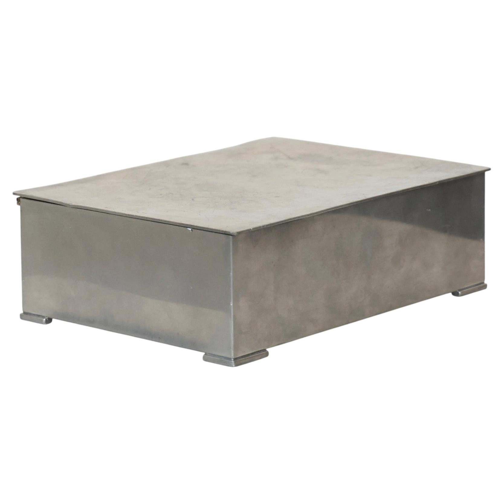 Pewter Casket by Just Andersen, 1950s, Denmark For Sale