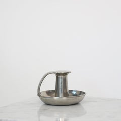 Pewter Chamber Candlesticks by Just Andersen, 1970s, Denmark