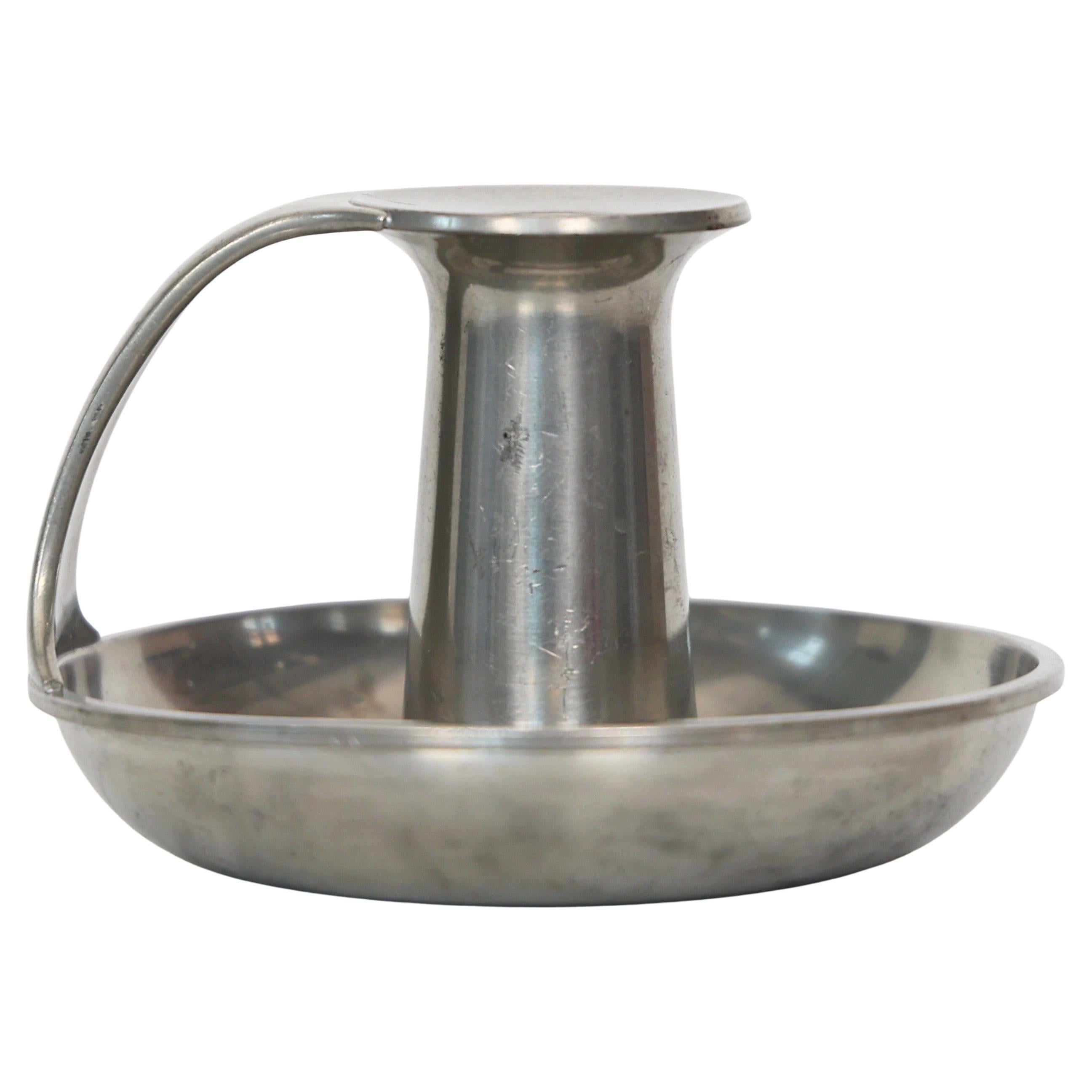 Pewter Chamber Candlesticks by Just Andersen, 1970s, Denmark