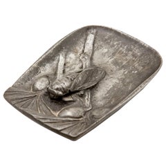 Pewter Cicada Vide Poche by Maurice Daurat