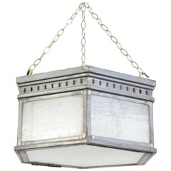 Antique Pewter Cinema Light, circa 1910