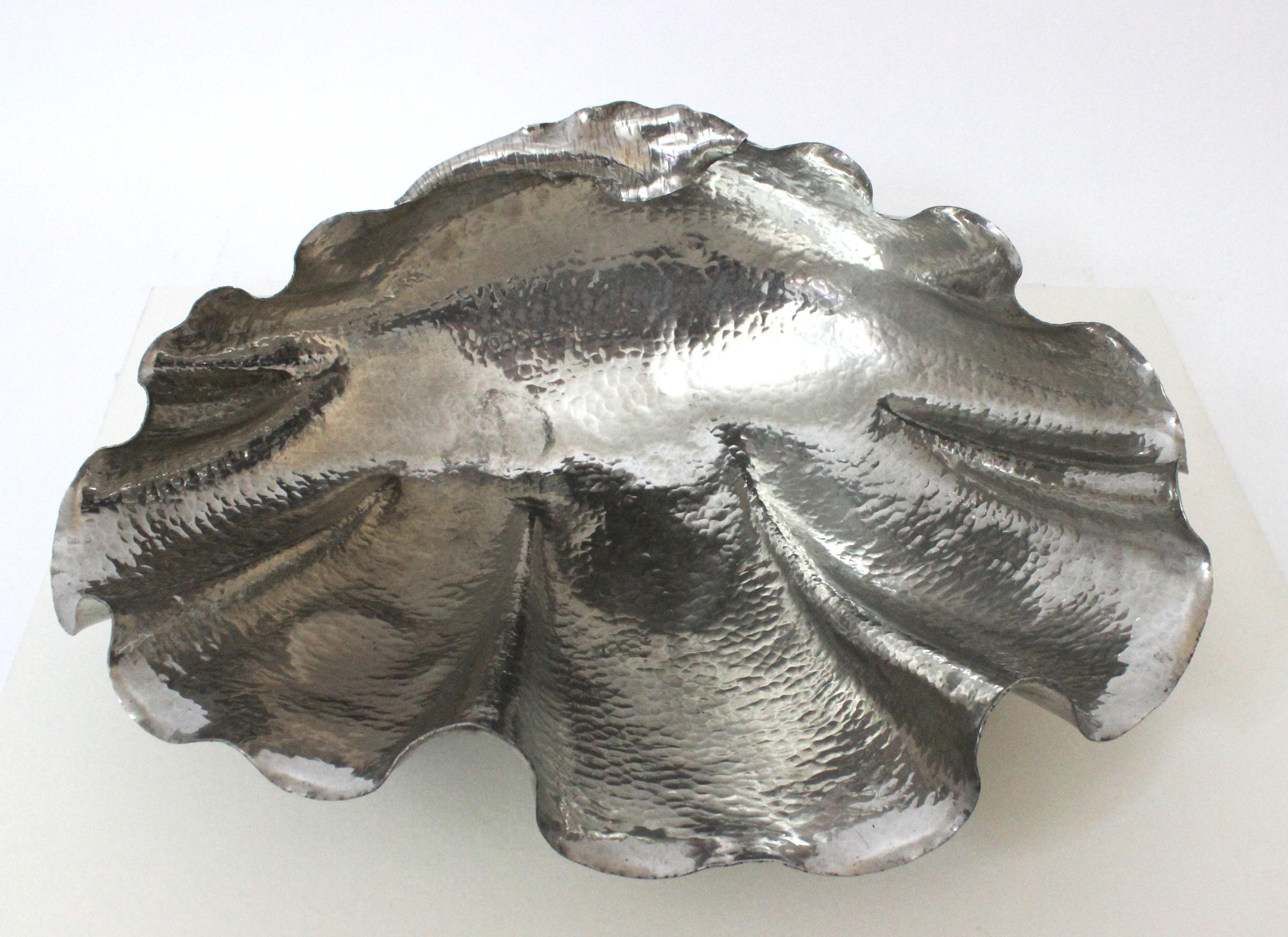 Pewter Clamshell Dish by Lavorazione 2