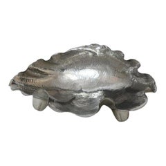 Vintage Pewter Clamshell Dish by Lavorazione