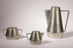Pewter Coffee & Tea Service Set by G. Wahlgren for Visby1200
