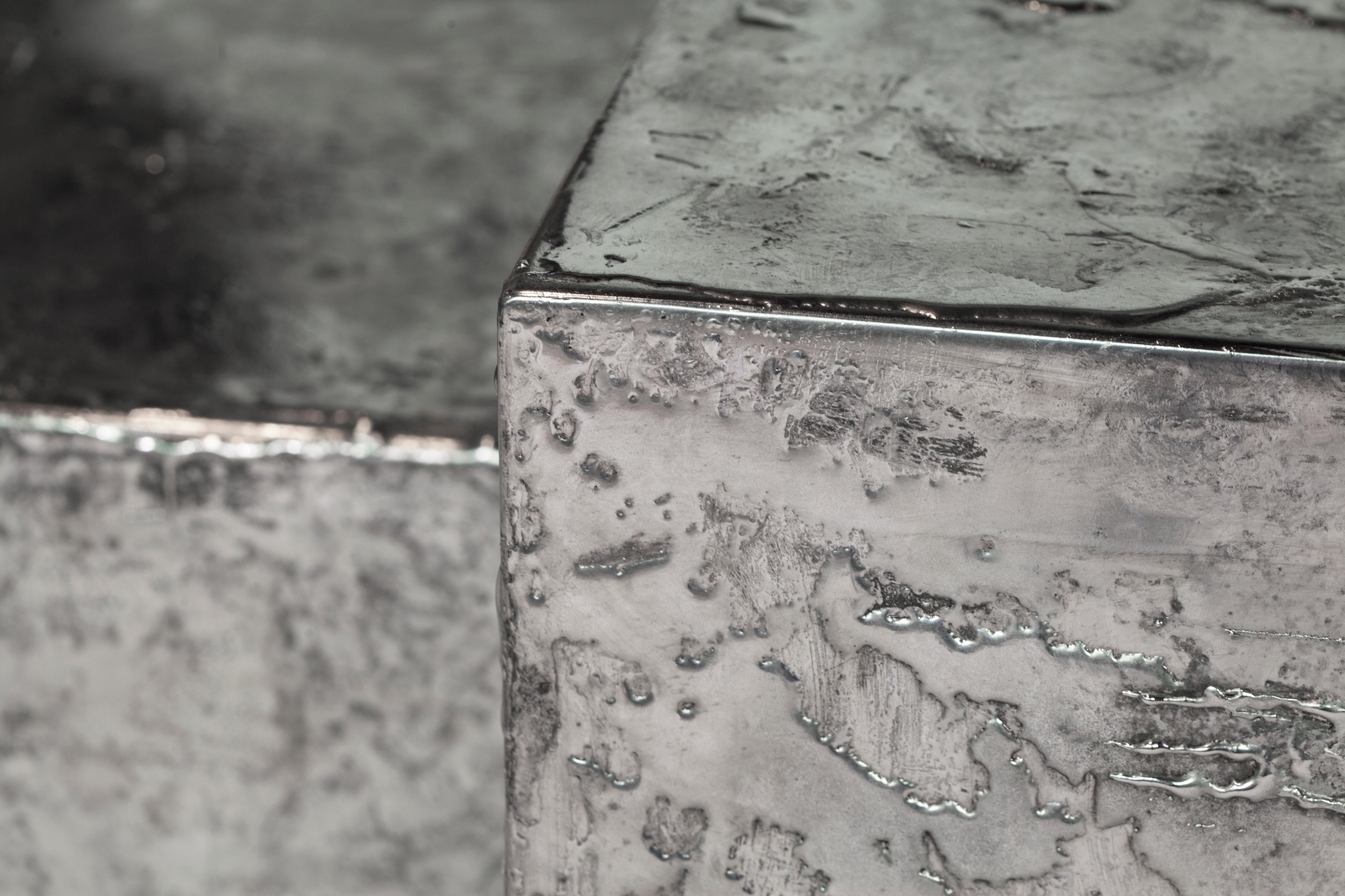 Contemporary Pewter Console by Gentner Design