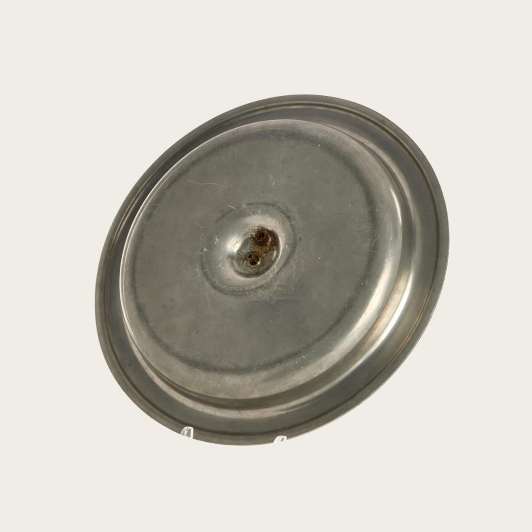 Pewter Dish with Mermaid and Fish Centerpiece in The Style of Just Andersen (Mitte des 20. Jahrhunderts) im Angebot