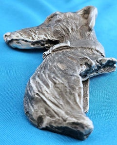 Pewter Dog Sculptural DoorKnocker Deerhound/Greyhound/Lurcher/Galgo CLOSING SALE