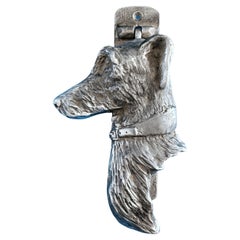 Perro de estaño aldaba de puerta escultórica Deerhound/Greyhound/Lurcher/Galgo OFERTA DE CIERRE