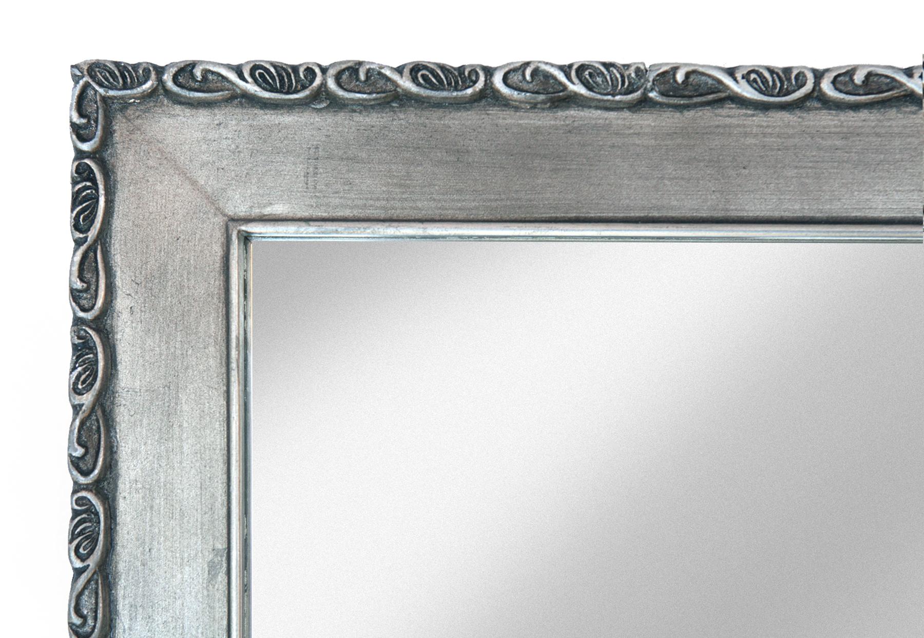 20th Century Pewter Framed Mirror For Sale