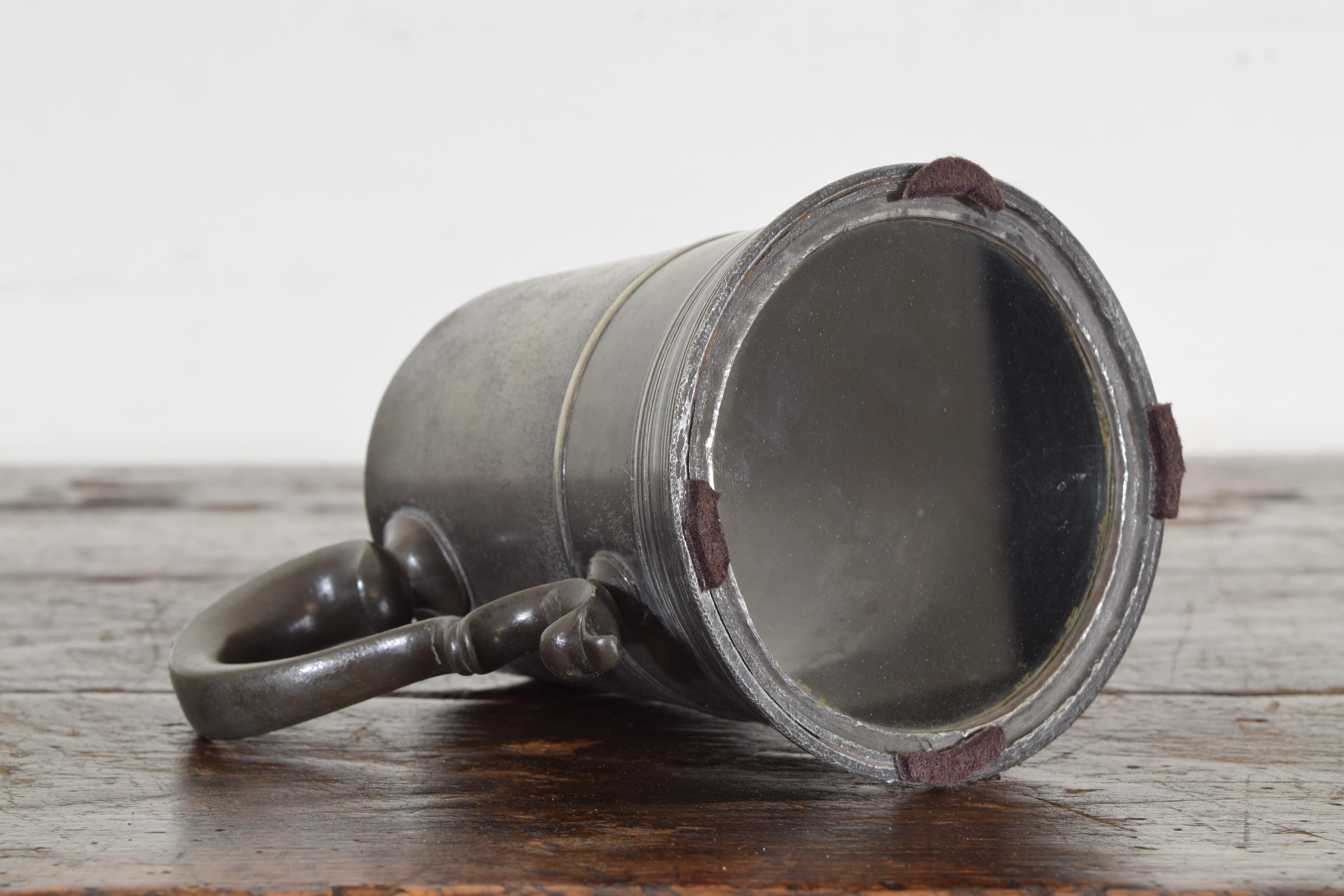 Pewter Gambler's Ale Stein from the Late 18th-Early 19th Century 2