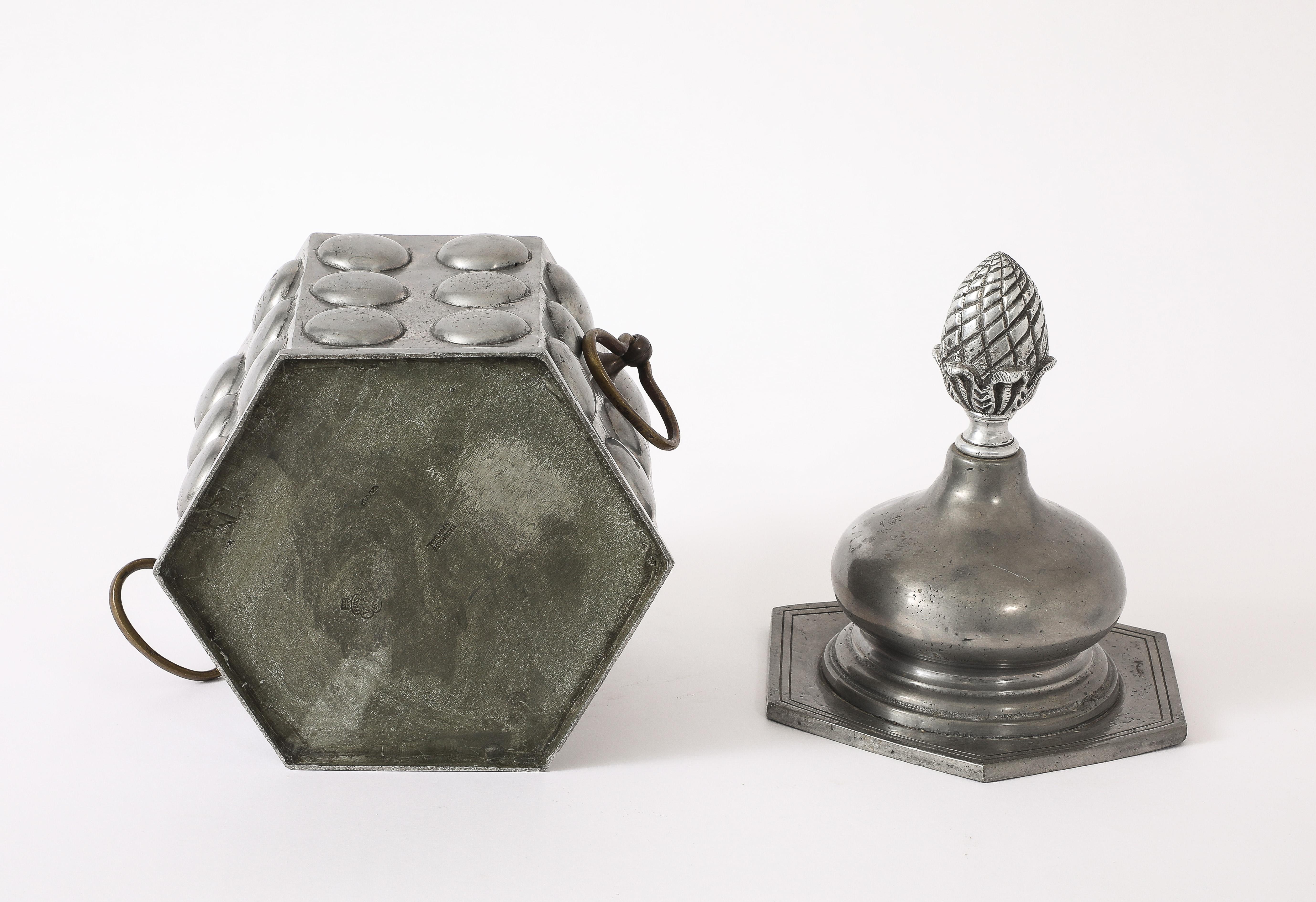 Pewter Ice Bucket, UK 1950's For Sale 9