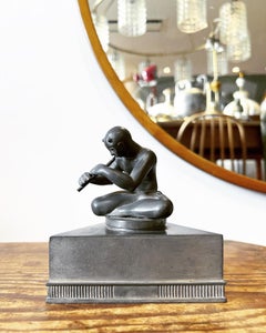 Pewter Inkstand by Nils Fougstedt for Svenskt Tenn, Sweden, 1930