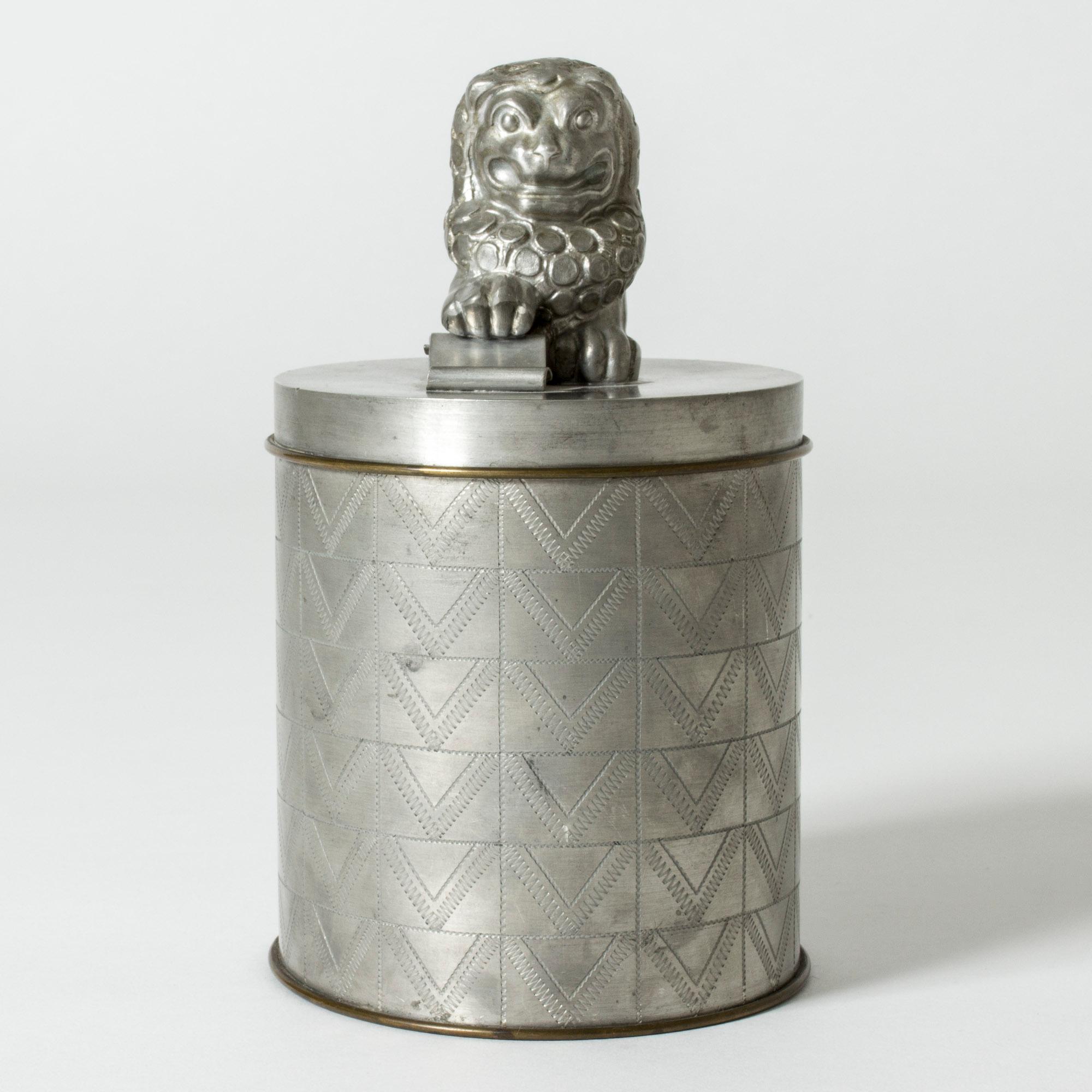 Scandinave moderne Pot en étain d'Anna Petrus, Svenskt Tenn, Suède, 1931 en vente