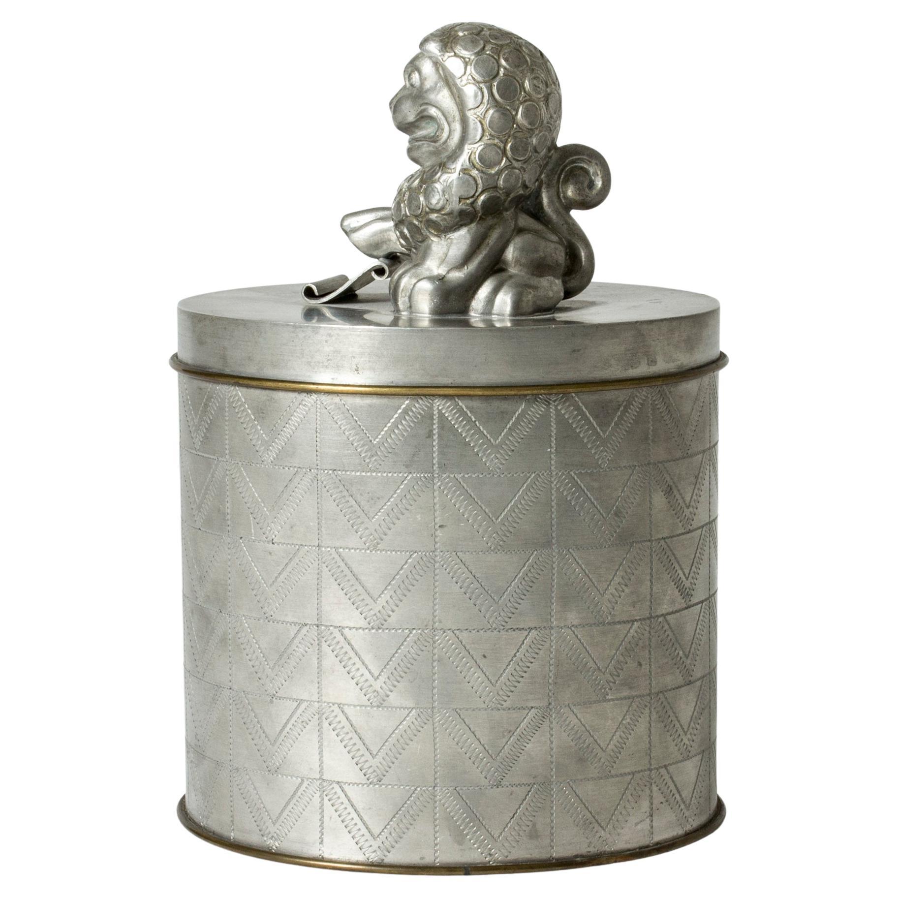 Pewter Jar by Anna Petrus, Svenskt Tenn, Sweden, 1931