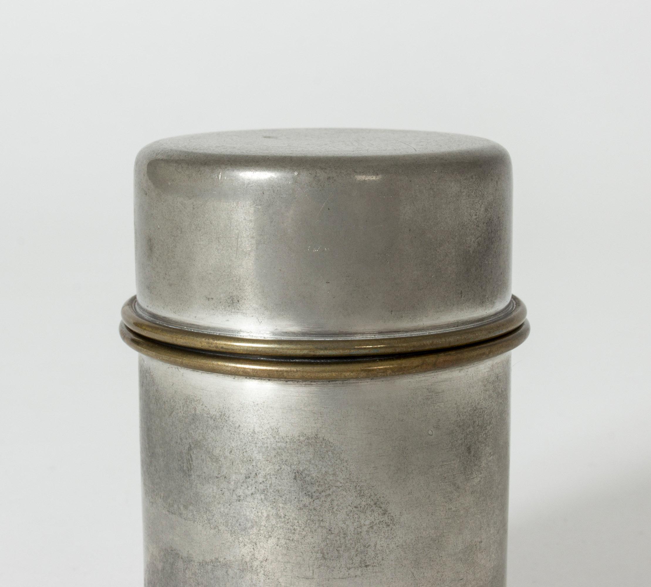 Scandinavian Modern Pewter Jar by Björn Trädgårdh
