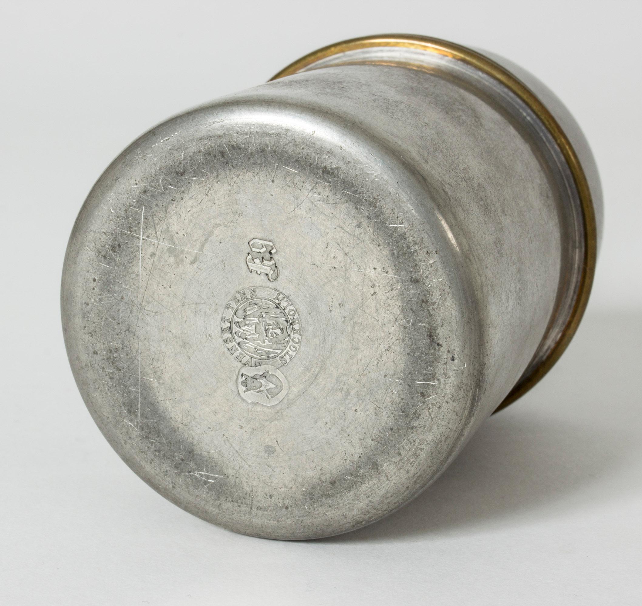 Mid-20th Century Pewter Jar by Björn Trädgårdh