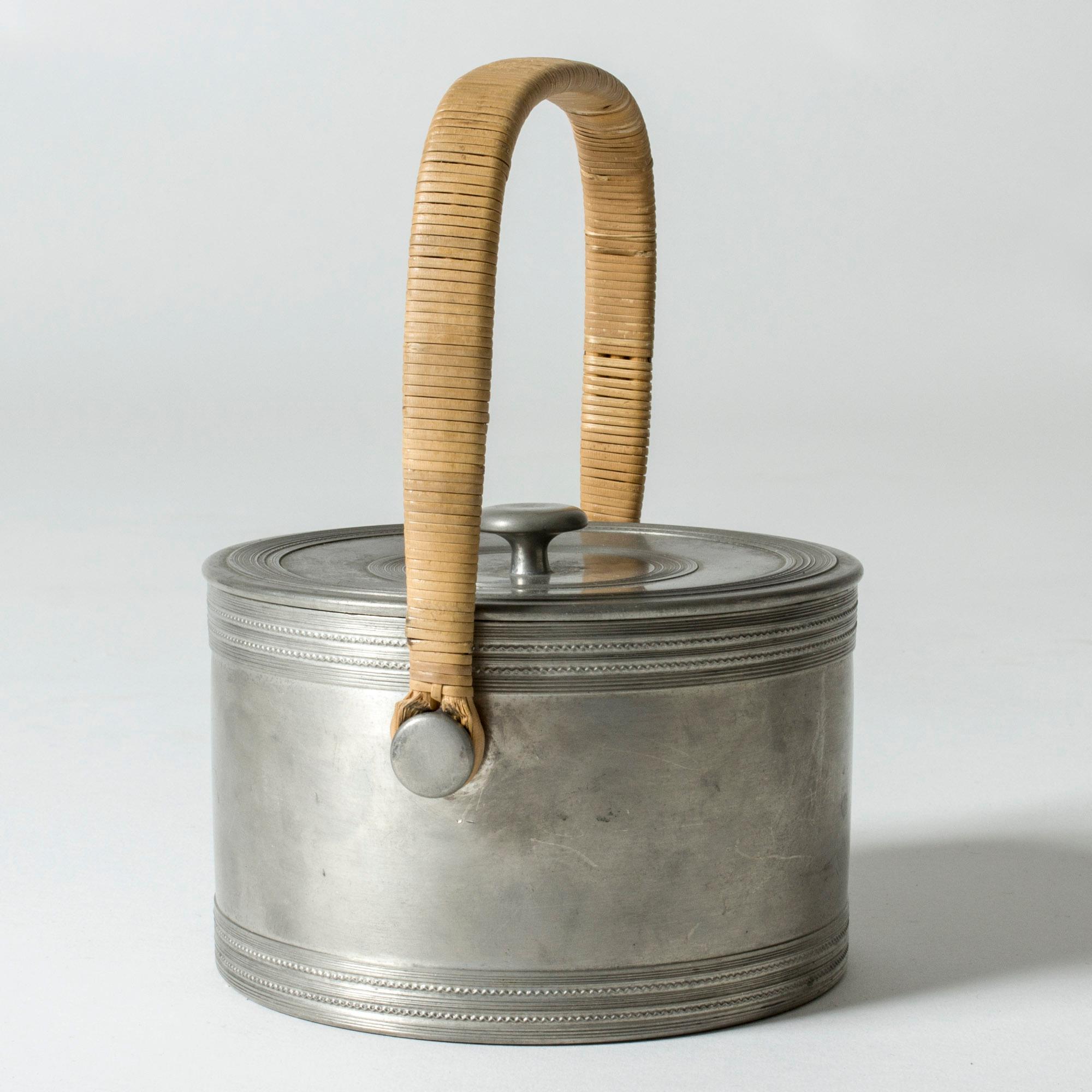 Swedish Pewter Jar by Estrid Ericson For Sale