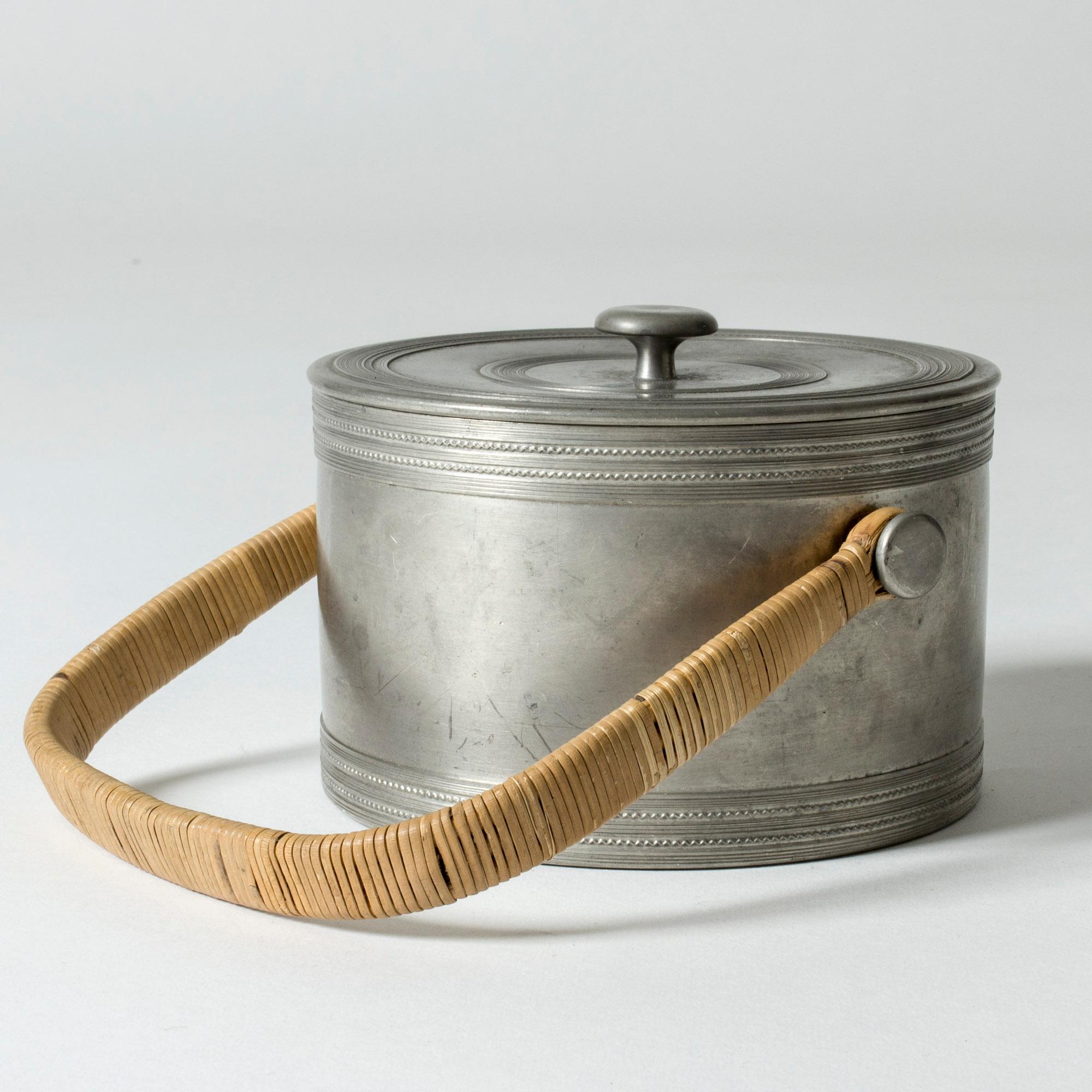 Mid-20th Century Pewter Jar by Estrid Ericson For Sale