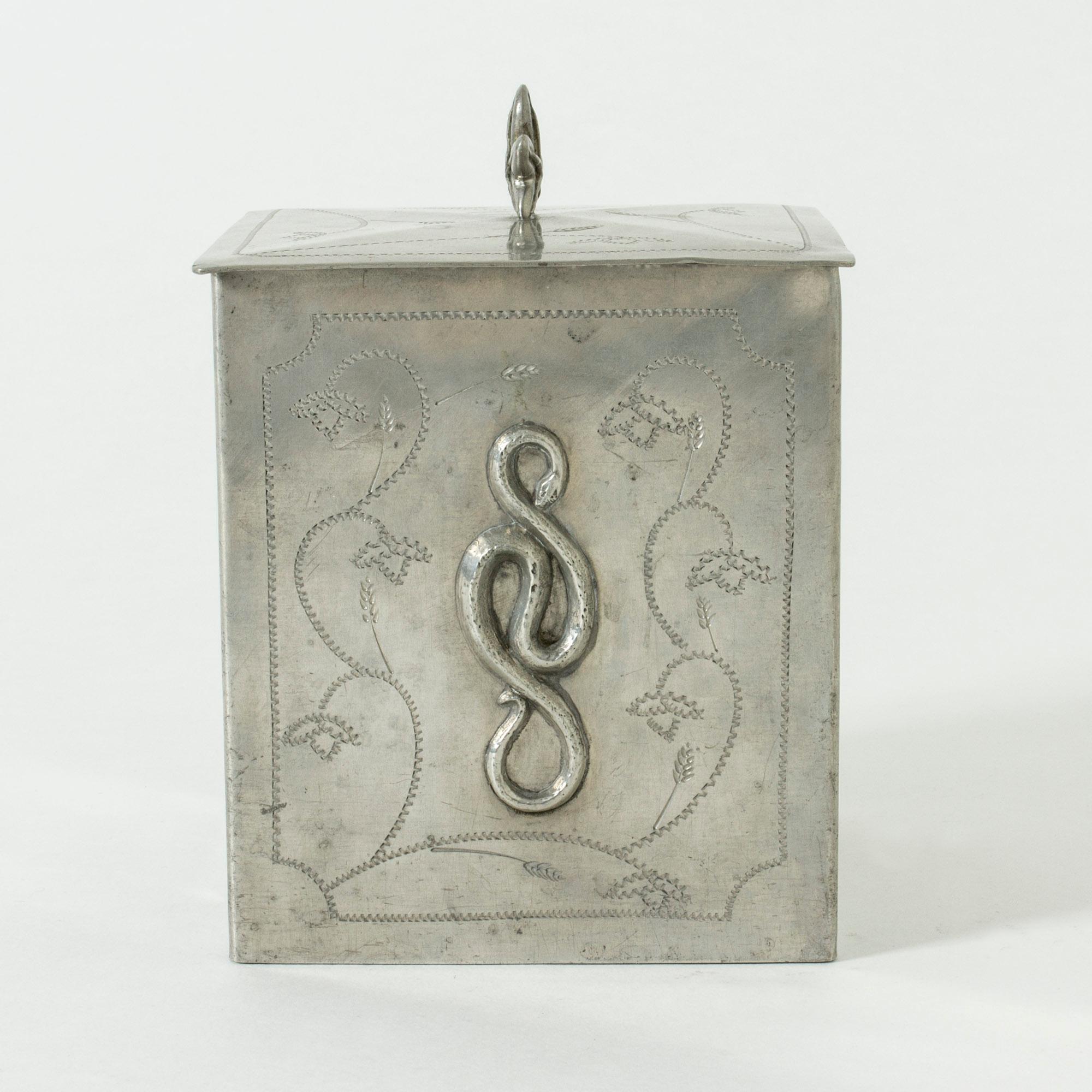 Swedish Pewter Jar by Harald Linder, Sweden, 1927 For Sale