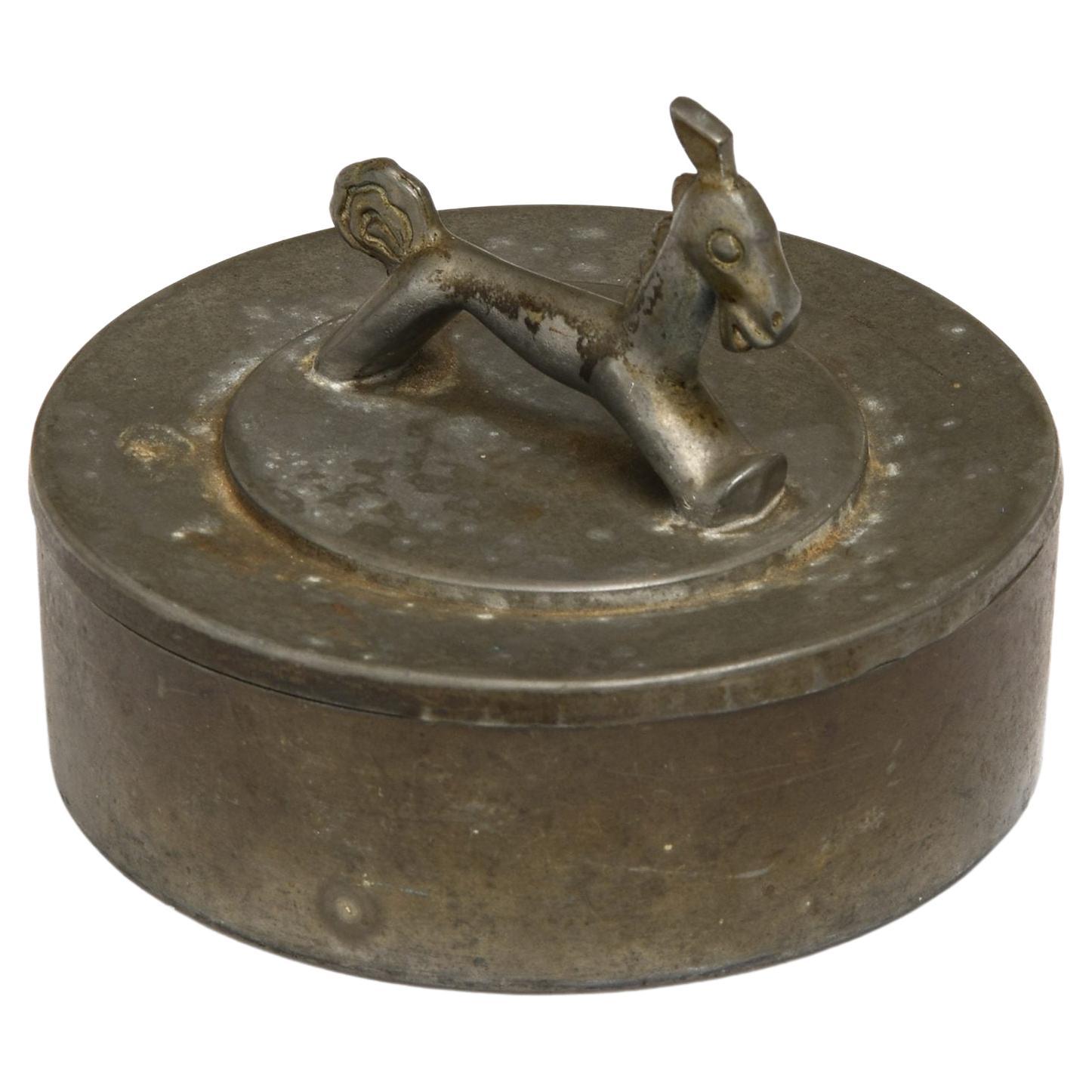 Pewter Jar by Sylvia Stave, 1934 For Sale