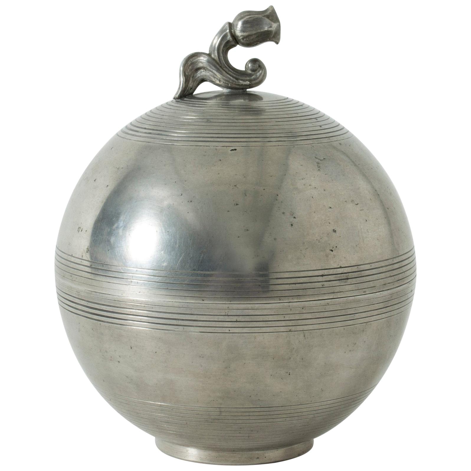 Pewter Jar by Sylvia Stave For Sale