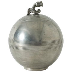 Vintage Pewter Jar by Sylvia Stave