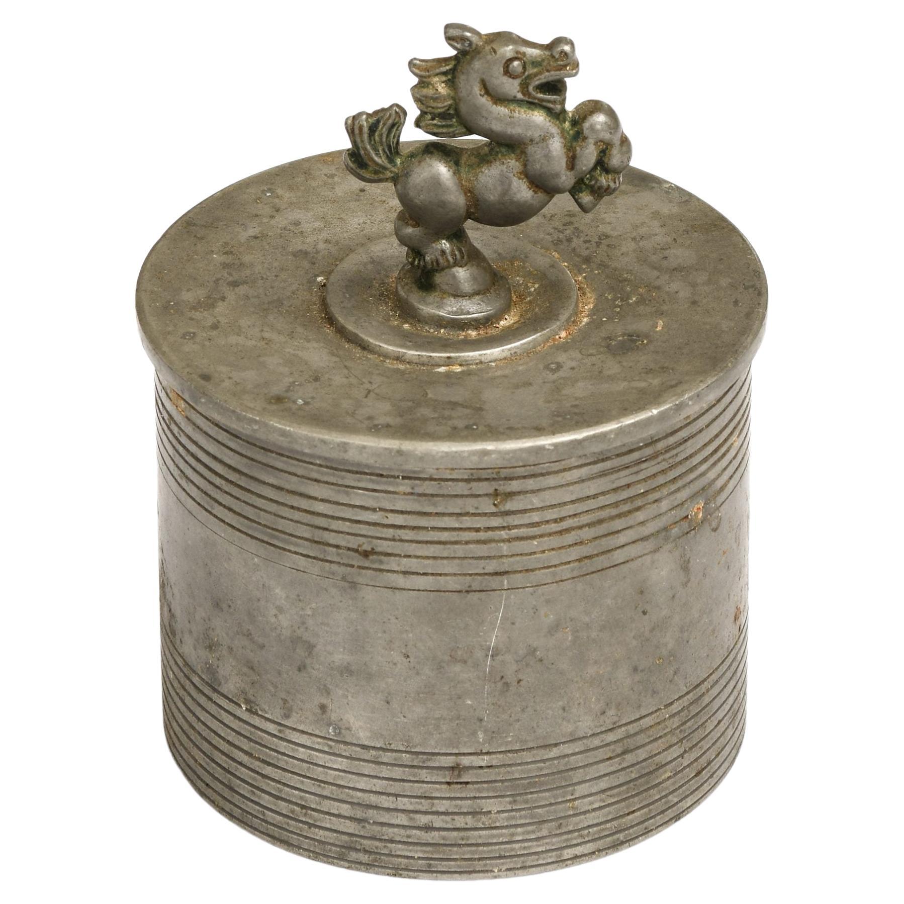 Pewter Jar Designed by Sylvia Stave, 1929 For Sale