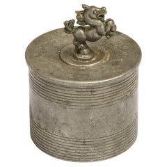 Vintage Pewter Jar Designed by Sylvia Stave, 1929