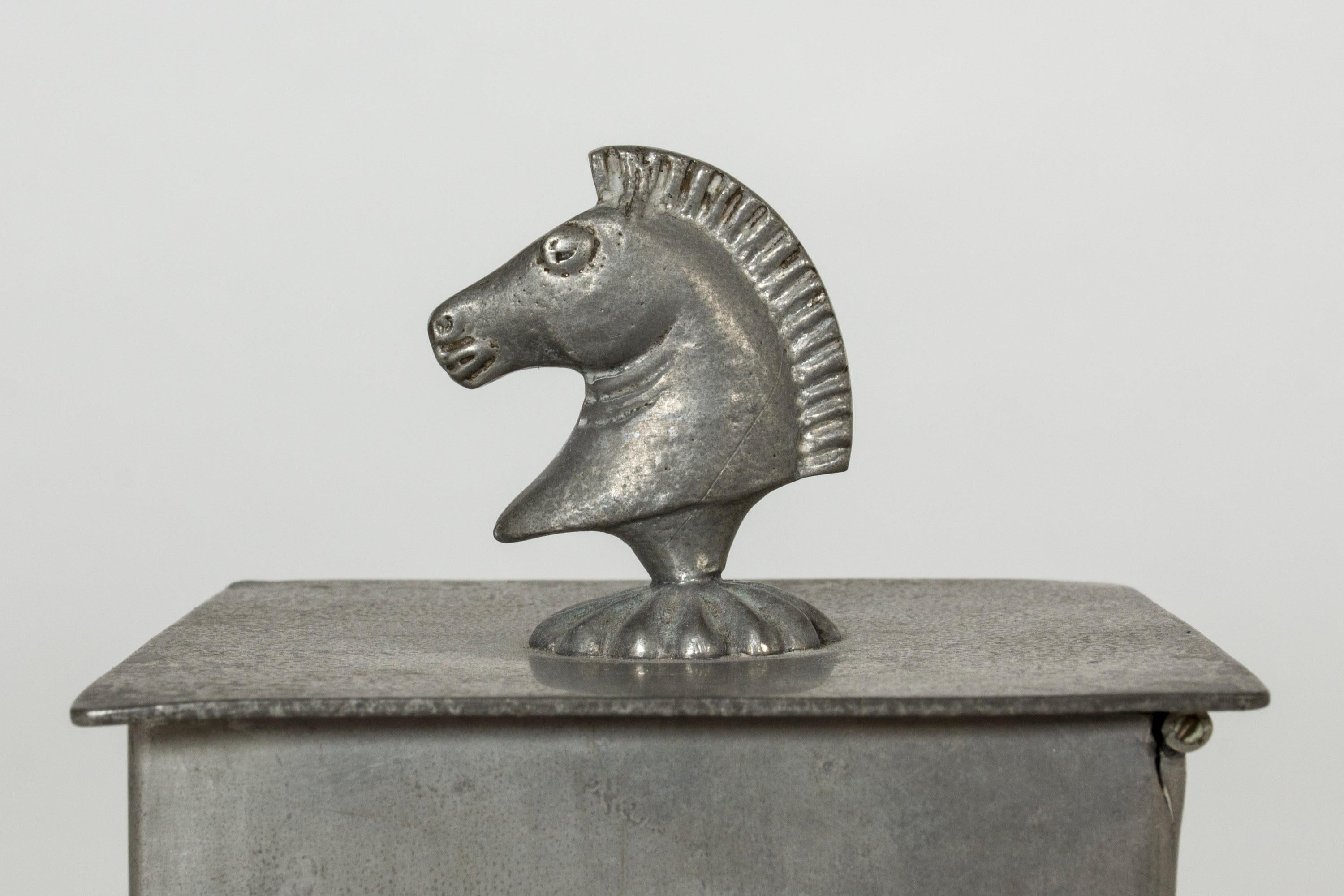 Swedish Pewter Jar from 1927 by Harald Linder