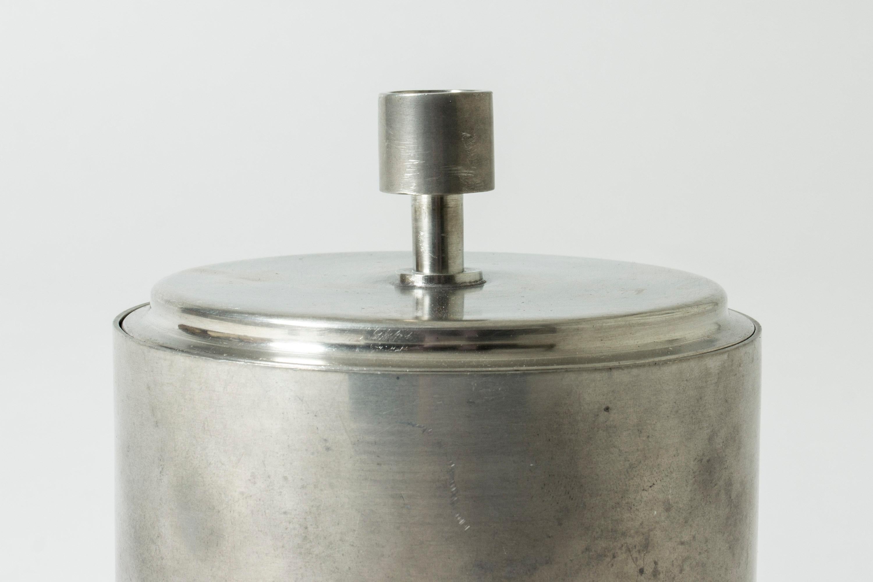Swedish Pewter Jar from GAB, Sweden, 1930 For Sale