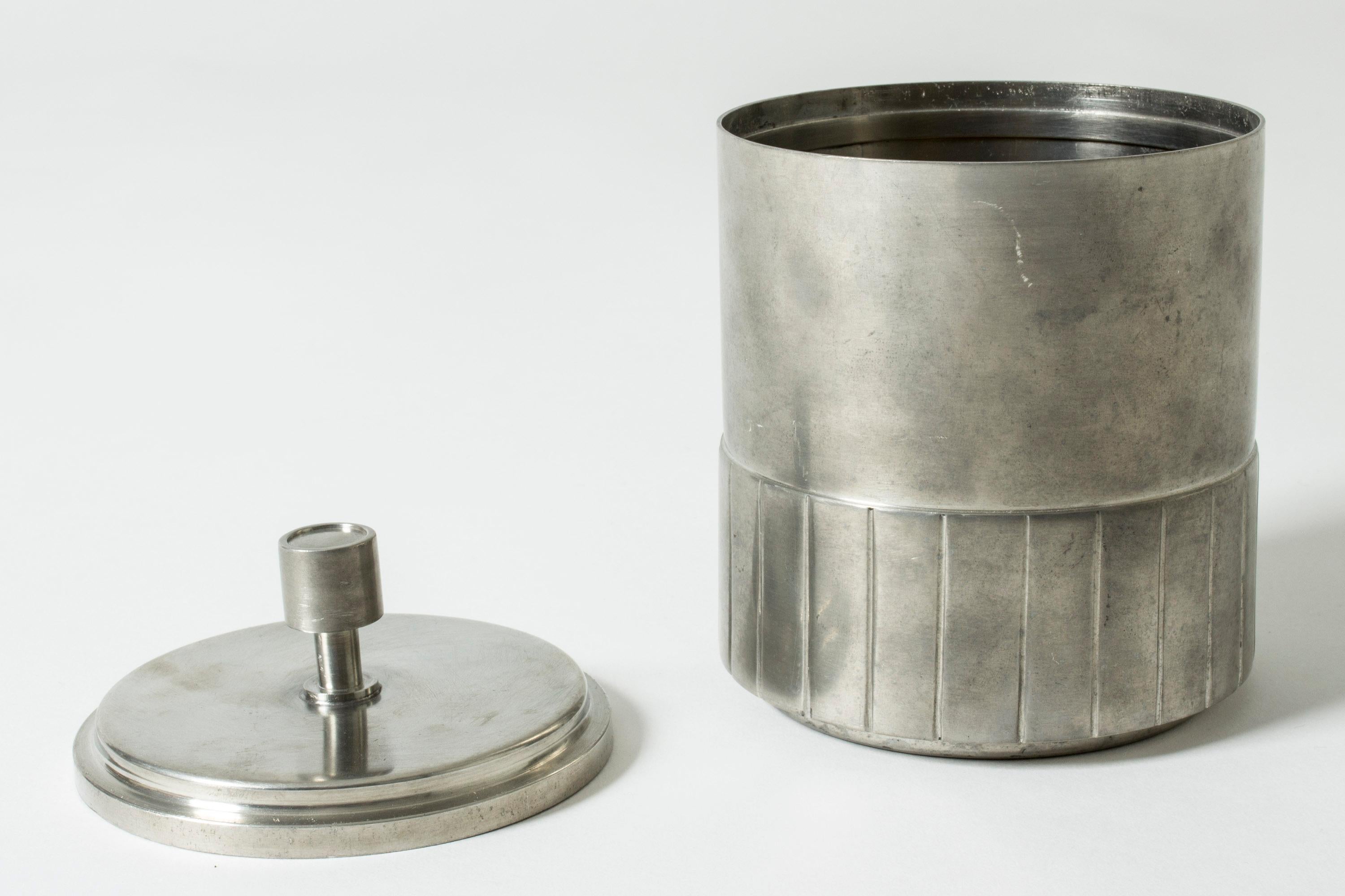 Mid-20th Century Pewter Jar from GAB, Sweden, 1930 For Sale