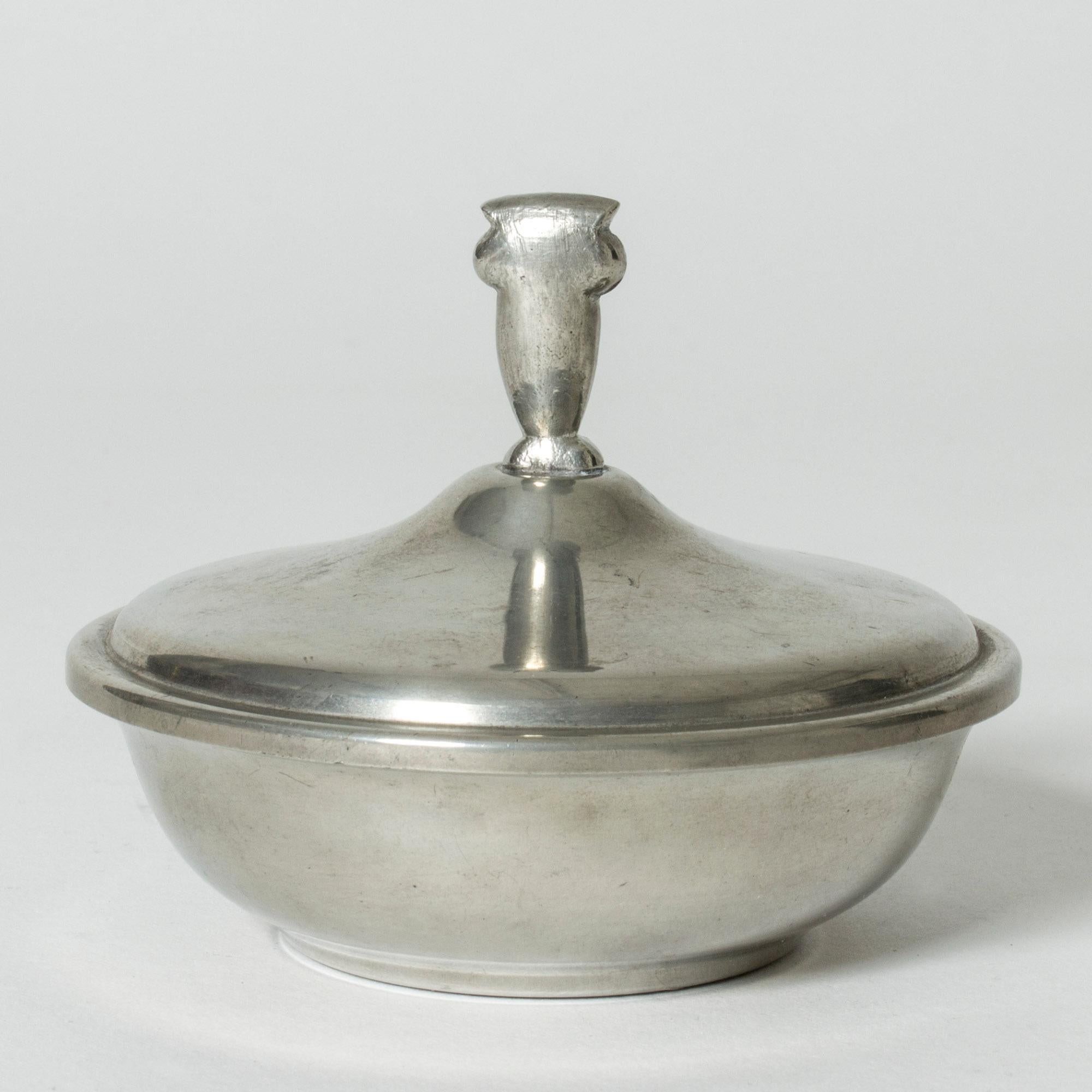 Scandinavian Modern Pewter Jar from GAB, Sweden, 1933