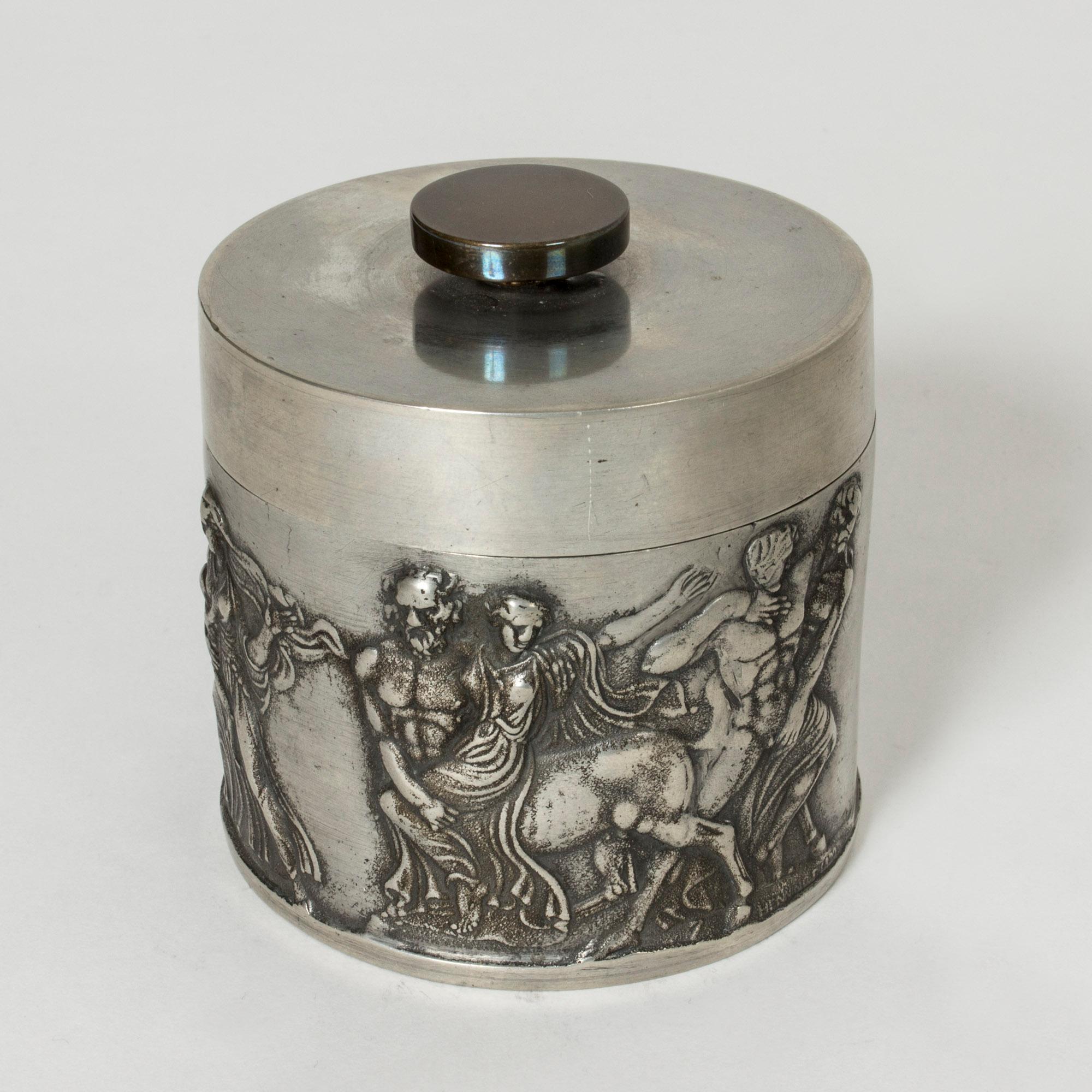 Swedish Pewter Jar from Herman Bergman