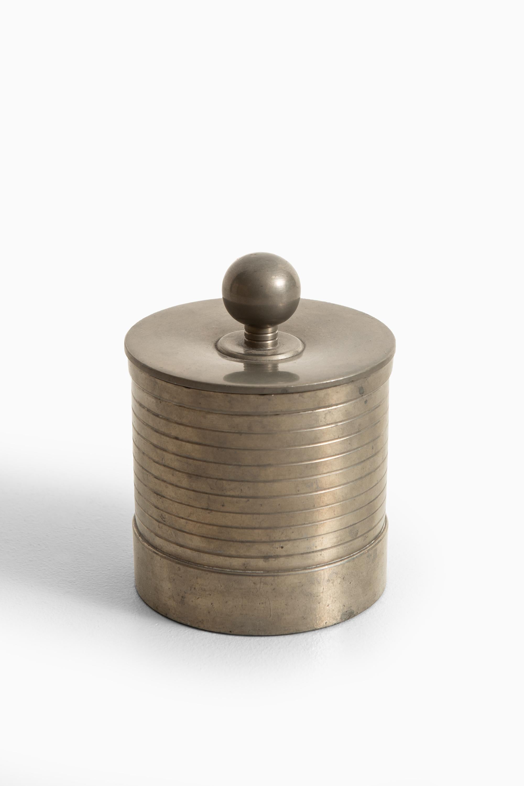 Pewter jar produced by GAB in Sweden.