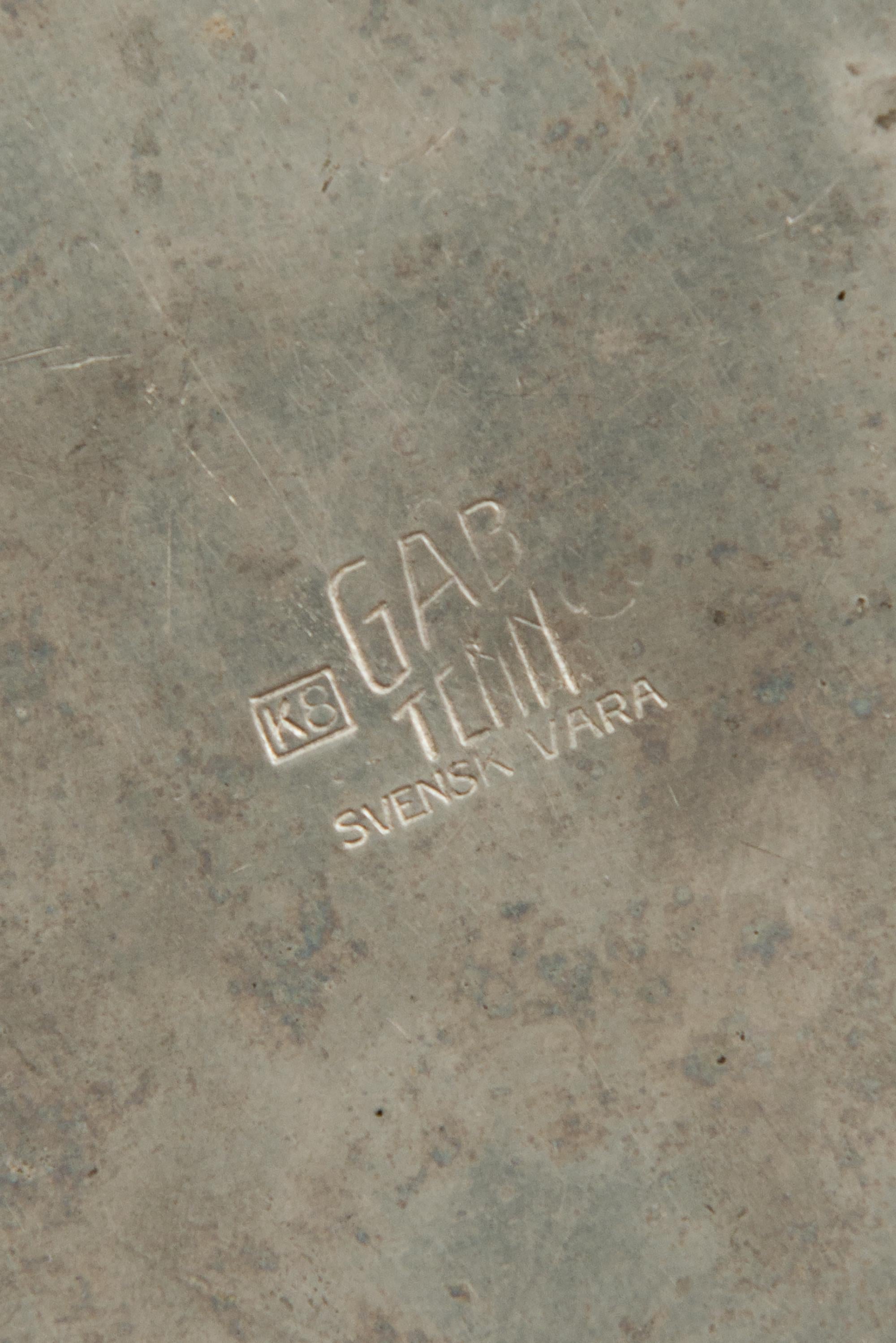 Swedish Pewter Jar Produced by GAB in Sweden