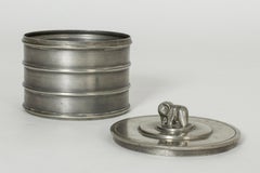 Pewter Jar with Elephant by Sylvia Stave