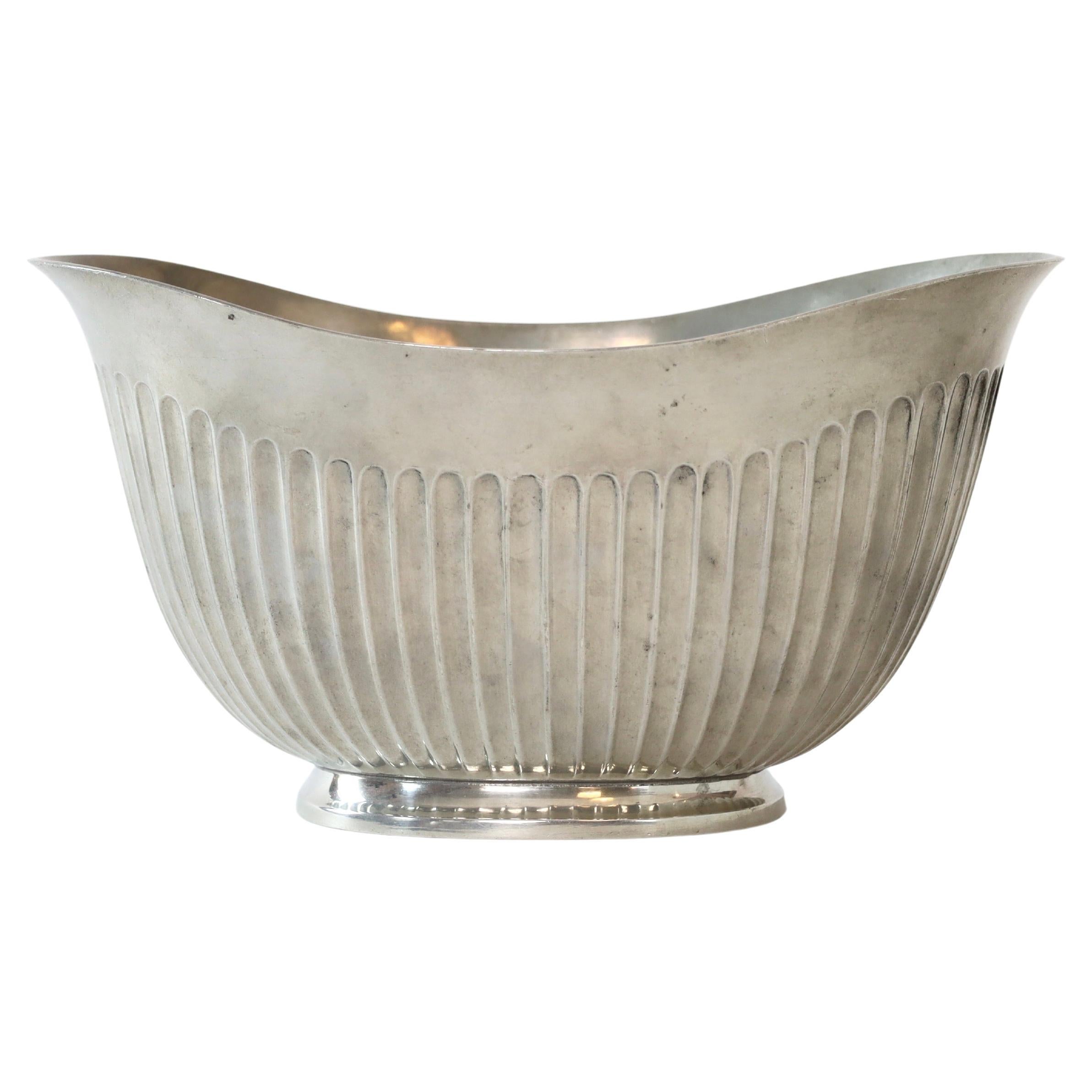 Pewter Jardinière by Ellen Schlanbusch for Just Andersen, 1950s, Denmark