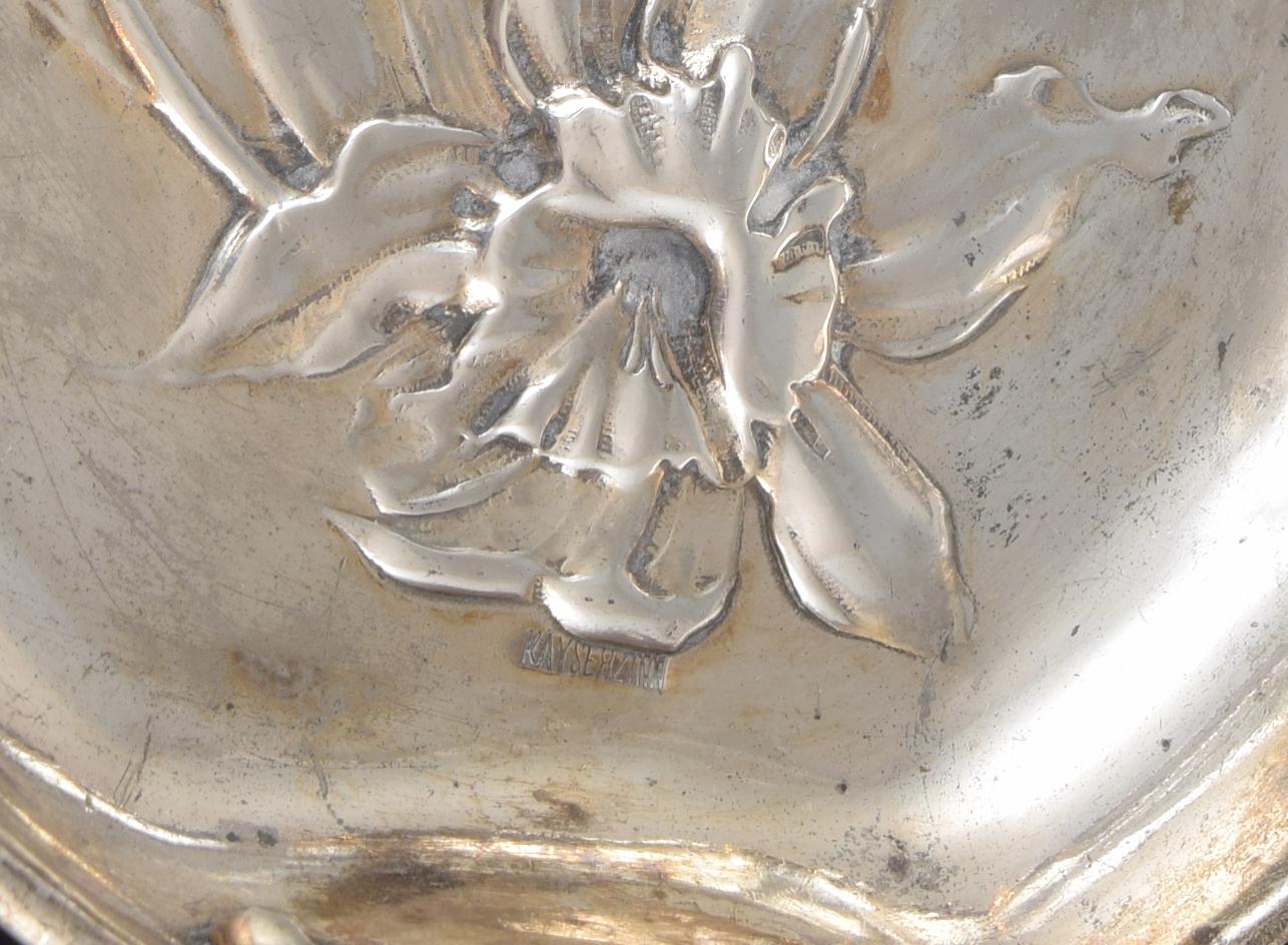 Pewter Jugendstil Tray, Kayserzinn, Germany, Around 1900 In Good Condition For Sale In Madrid, ES