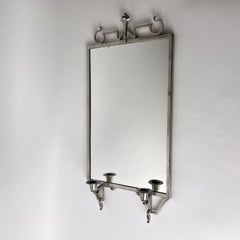 Pewter Mirror, Swedish Grace by prominent designer Harald Linder