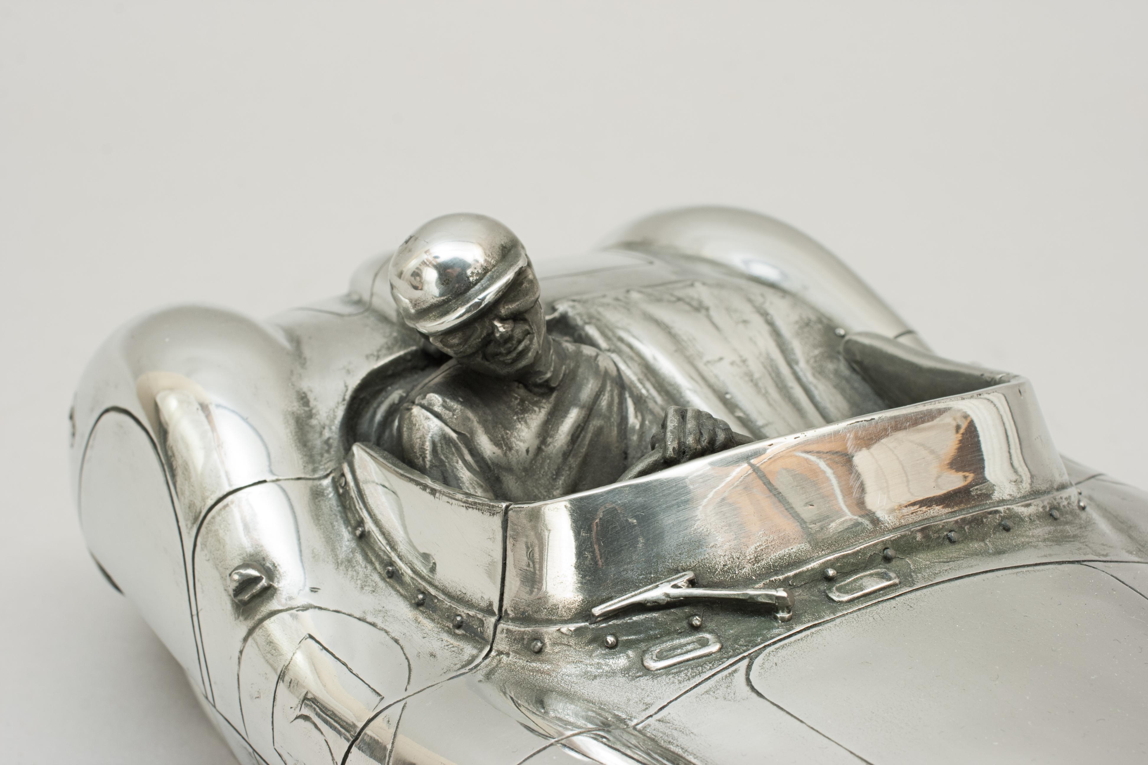 Pewter Model of Roy Salvadori /Carroll Shelby 1959 Le Mans-Winning Aston Martin In Good Condition In Oxfordshire, GB
