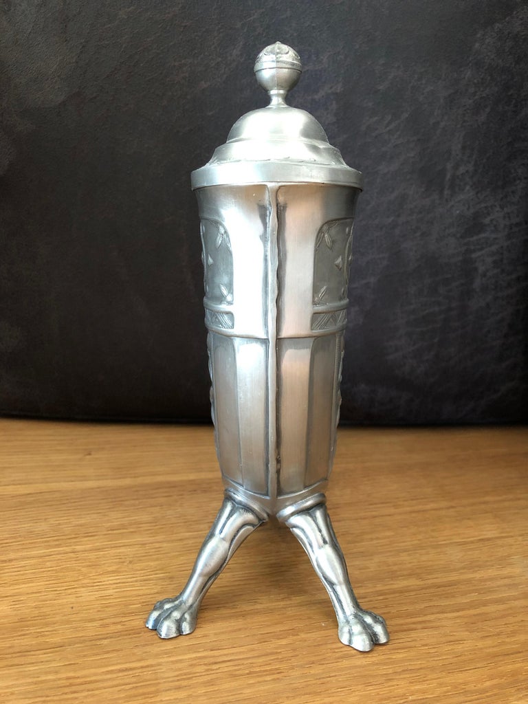 Pewter Norwegian Viking Drinking Horn/Goblet For Sale at 1stDibs