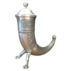 Pewter Norwegian Viking Drinking Horn/Goblet