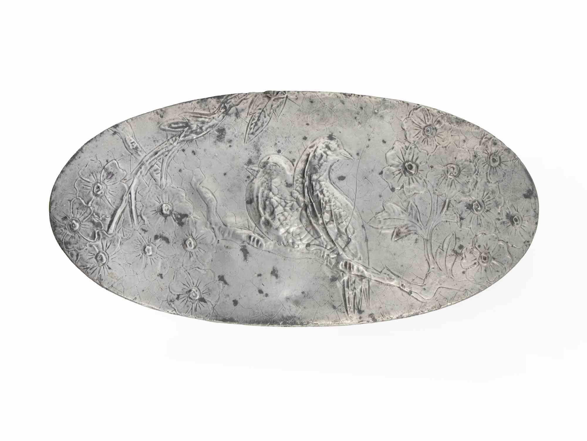 Pewter Oval Box, Italy, Early 20th Century For Sale 1