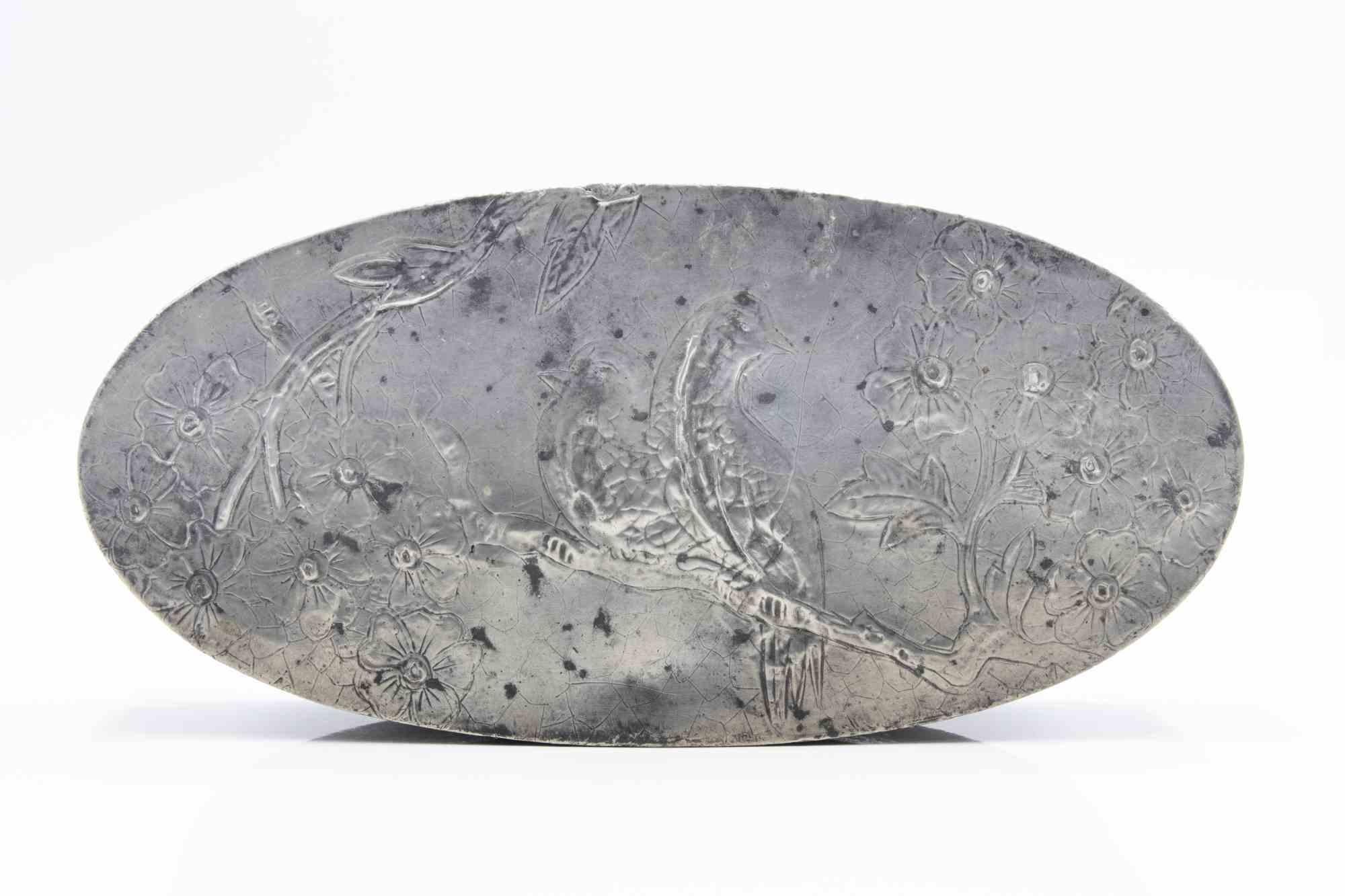 Pewter Oval Box, Italy, Early 20th Century For Sale 3