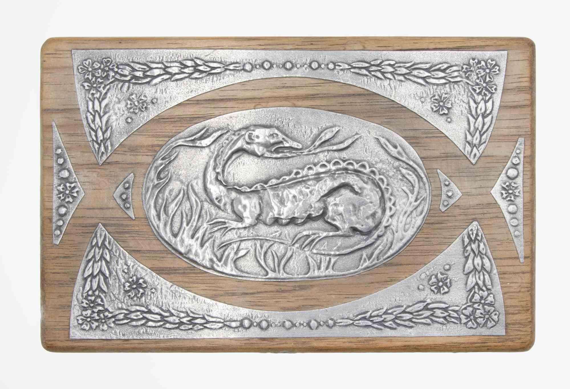 Pewter Rectangular Box, Italy, Early 20th Century In Good Condition For Sale In Roma, IT