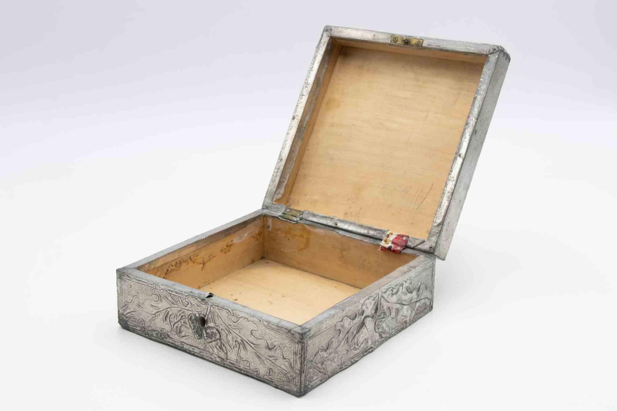 Pewter Rectangular Box, Italy, Early 20th Century For Sale 3