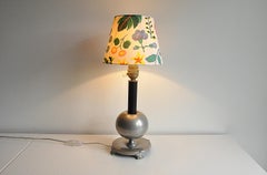 Scandinavian Modern Pewter Table Lamp, Nordiska Juvelaktiebolaget, Sweden 1935